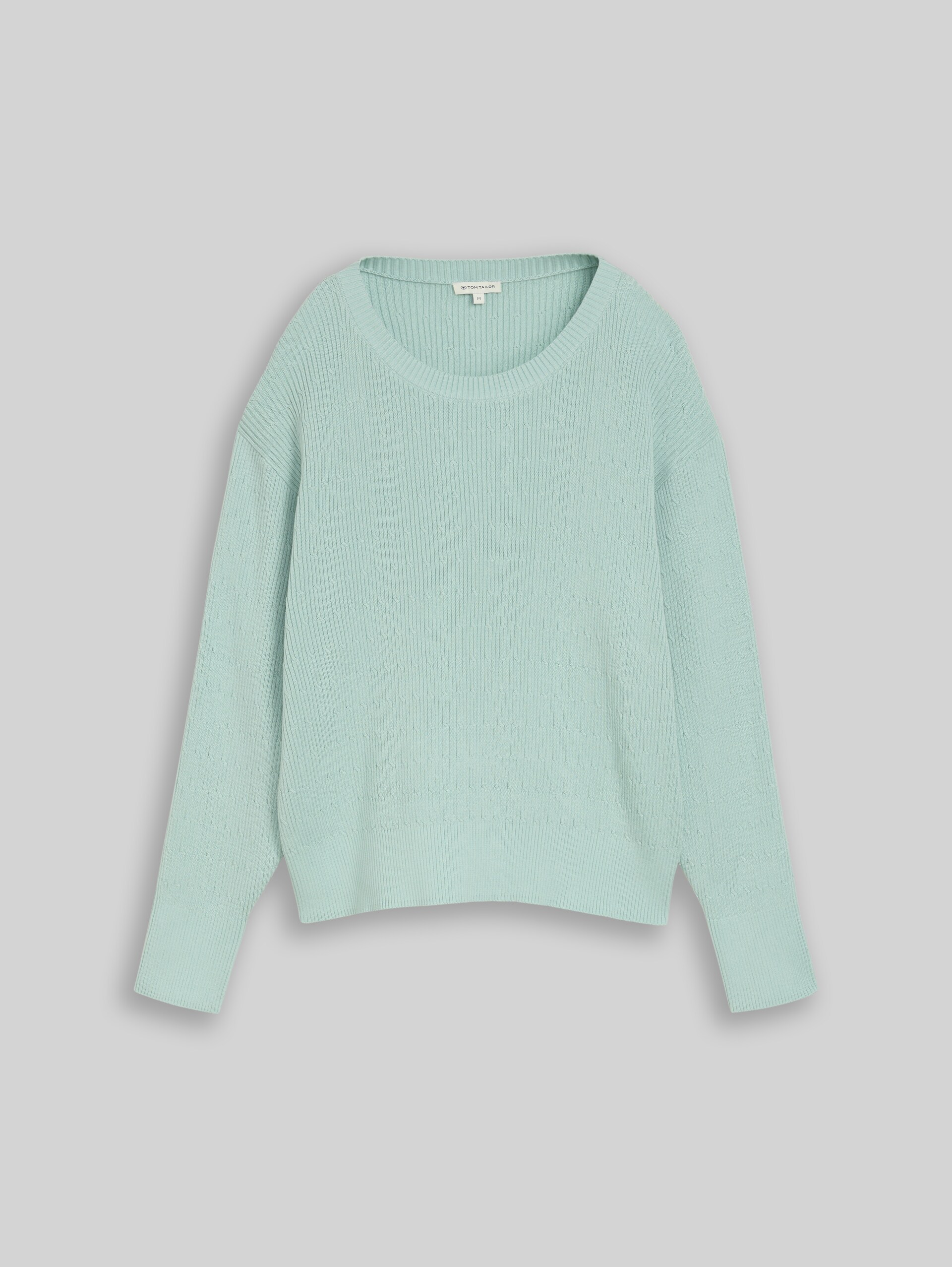 Loose Fit Strickpullover - dusty light green