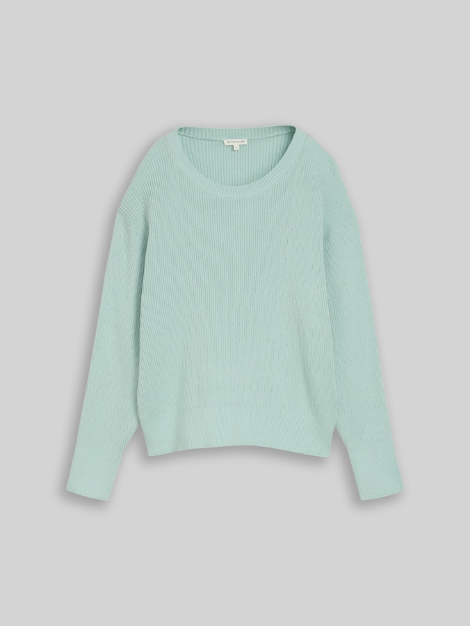 Loszittende gebreide trui door Women, dusty light green