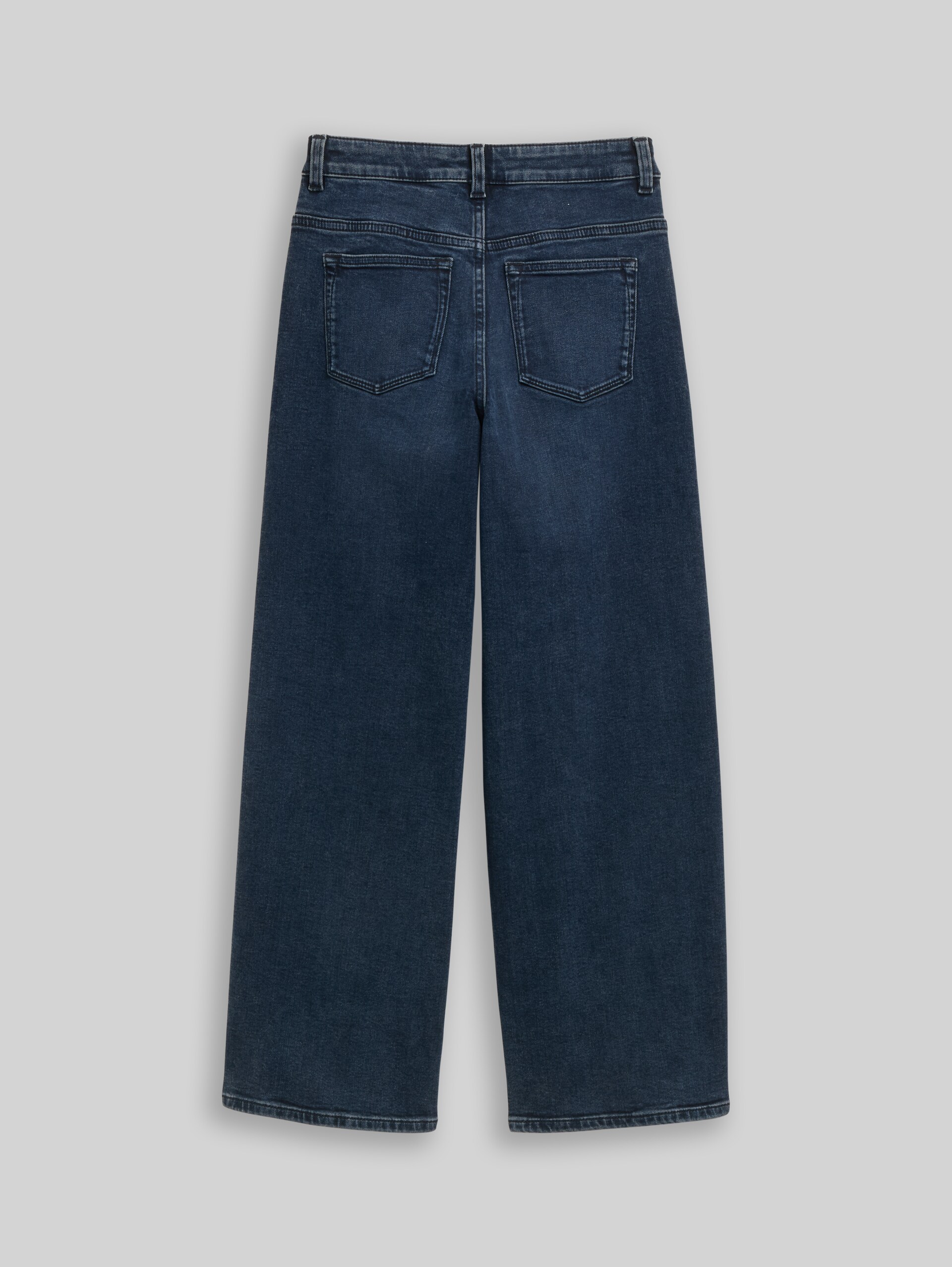 Wide Leg-jeans - dark stone blue black denim