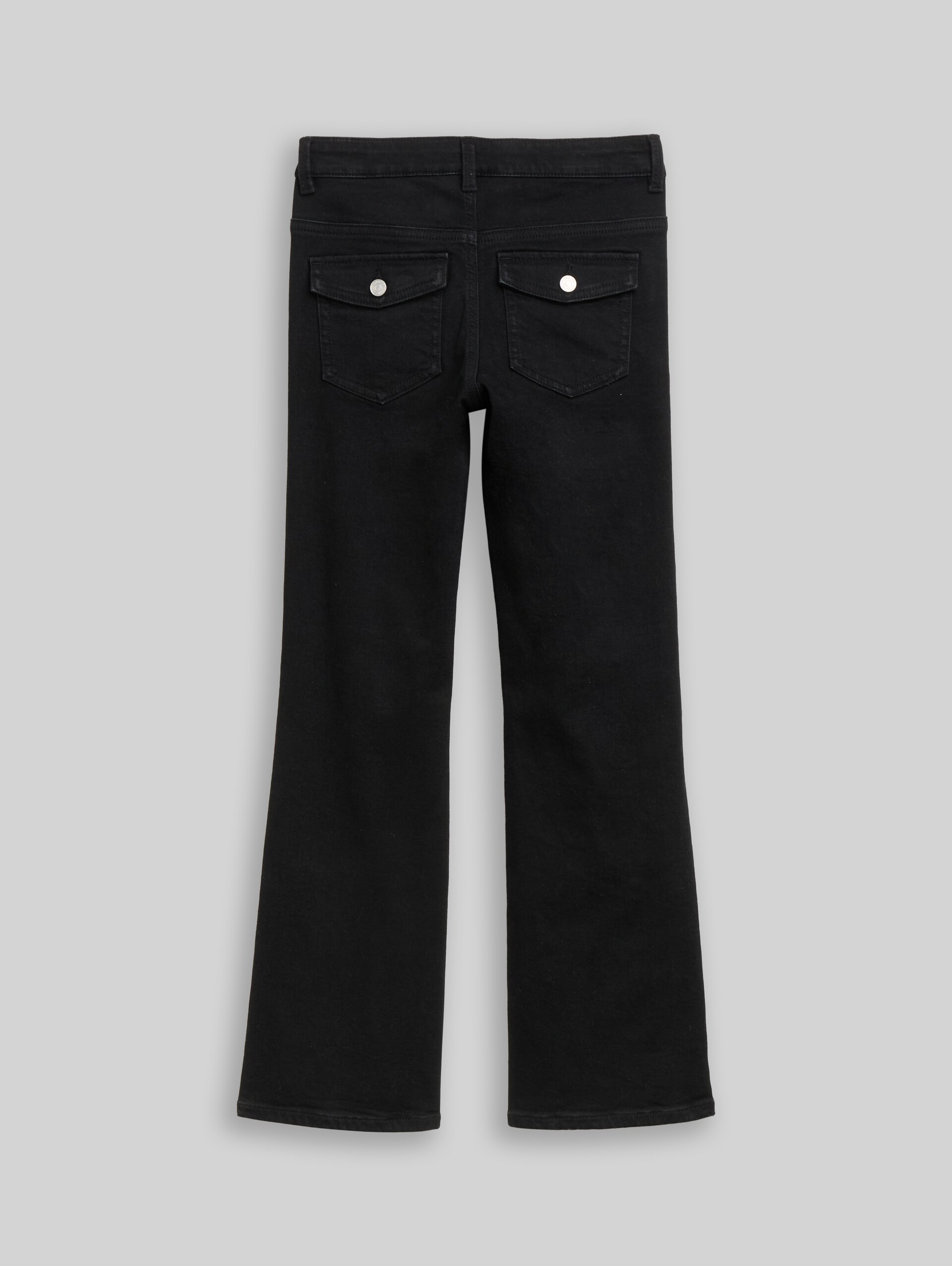 Flared Jeans mit Stretch - black black denim