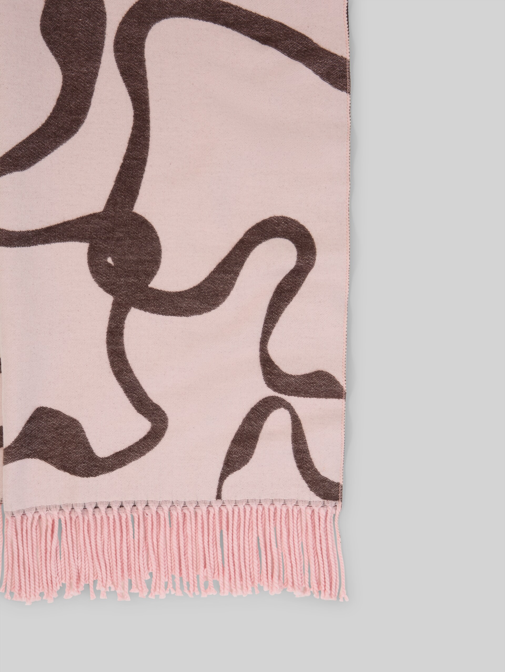 Sjaal met bloemenpatroon - big abstract flower - Materiaalweergave