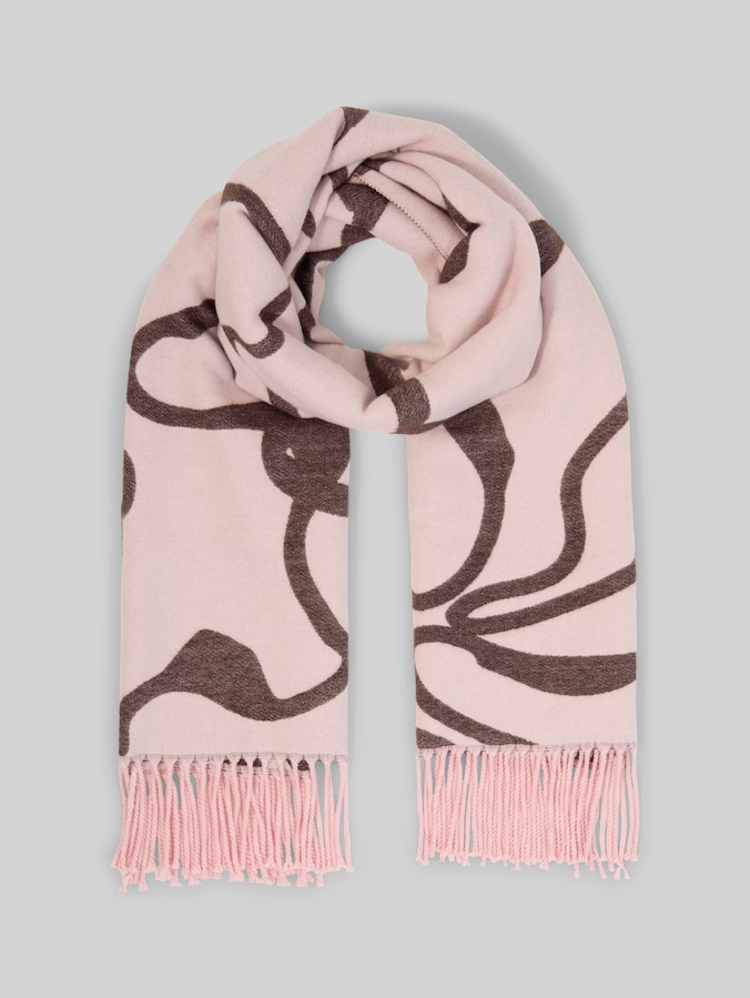 Schal mit Blumenmuster von Women, big abstract flower