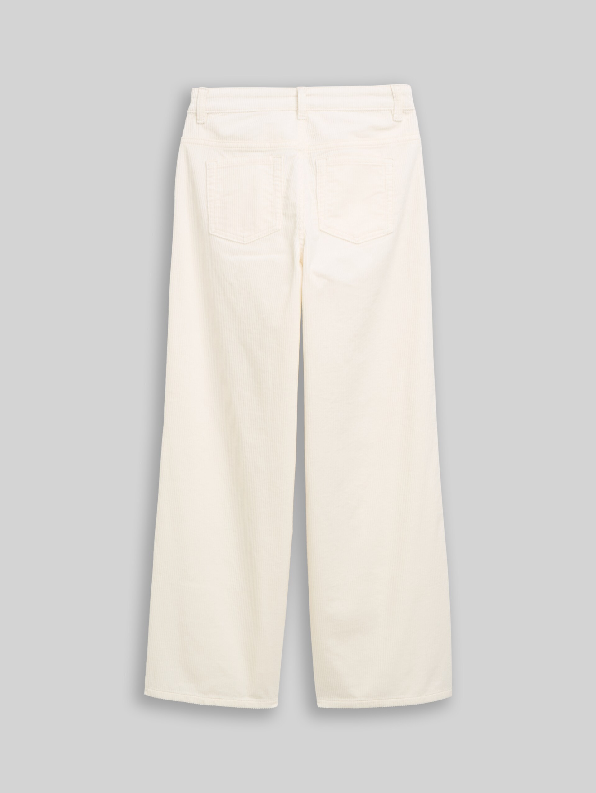 Wide Leg Cord Hose - Gardenia White