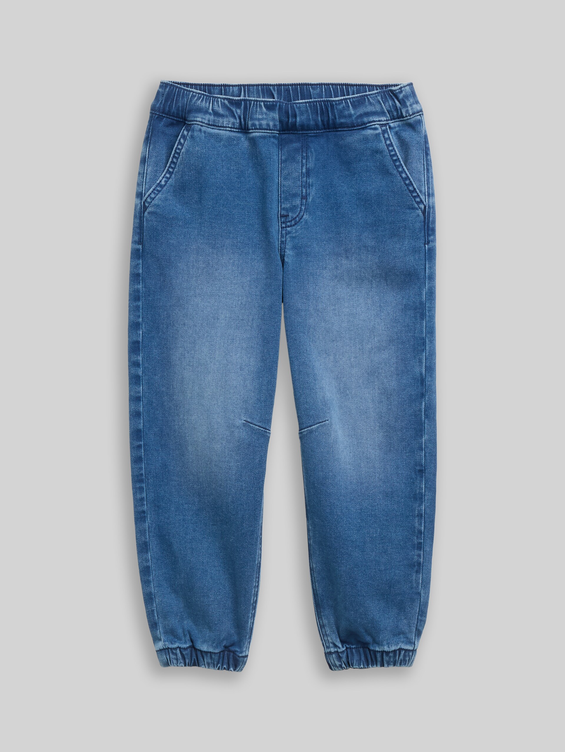 Jean jogger stretch - Used Mid Stone Blue Denim - Vue de face du produit