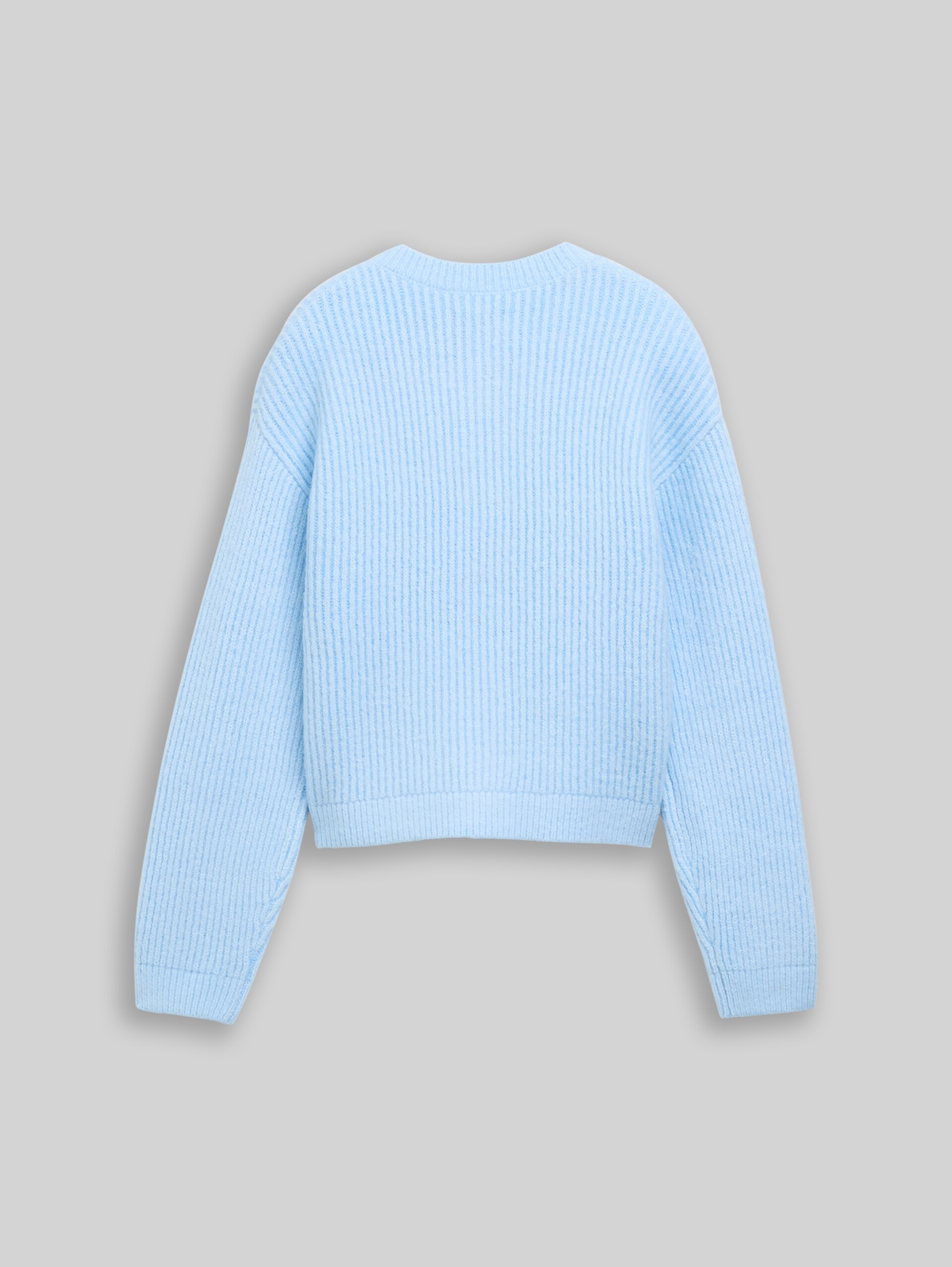 Cosy Cardigan mit Rundhalsausschnitt - light cloudy blue