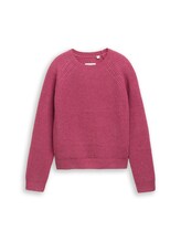 Ausgewählt, Oversize Strickpullover mit Raglanärmeln von Tom Tailor, rosa