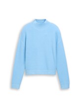 Ausgewählt, Strickpullover mit Stehkragen von Tom Tailor, blau