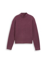 Ausgewählt, Strickpullover mit Stehkragen von Tom Tailor, rot