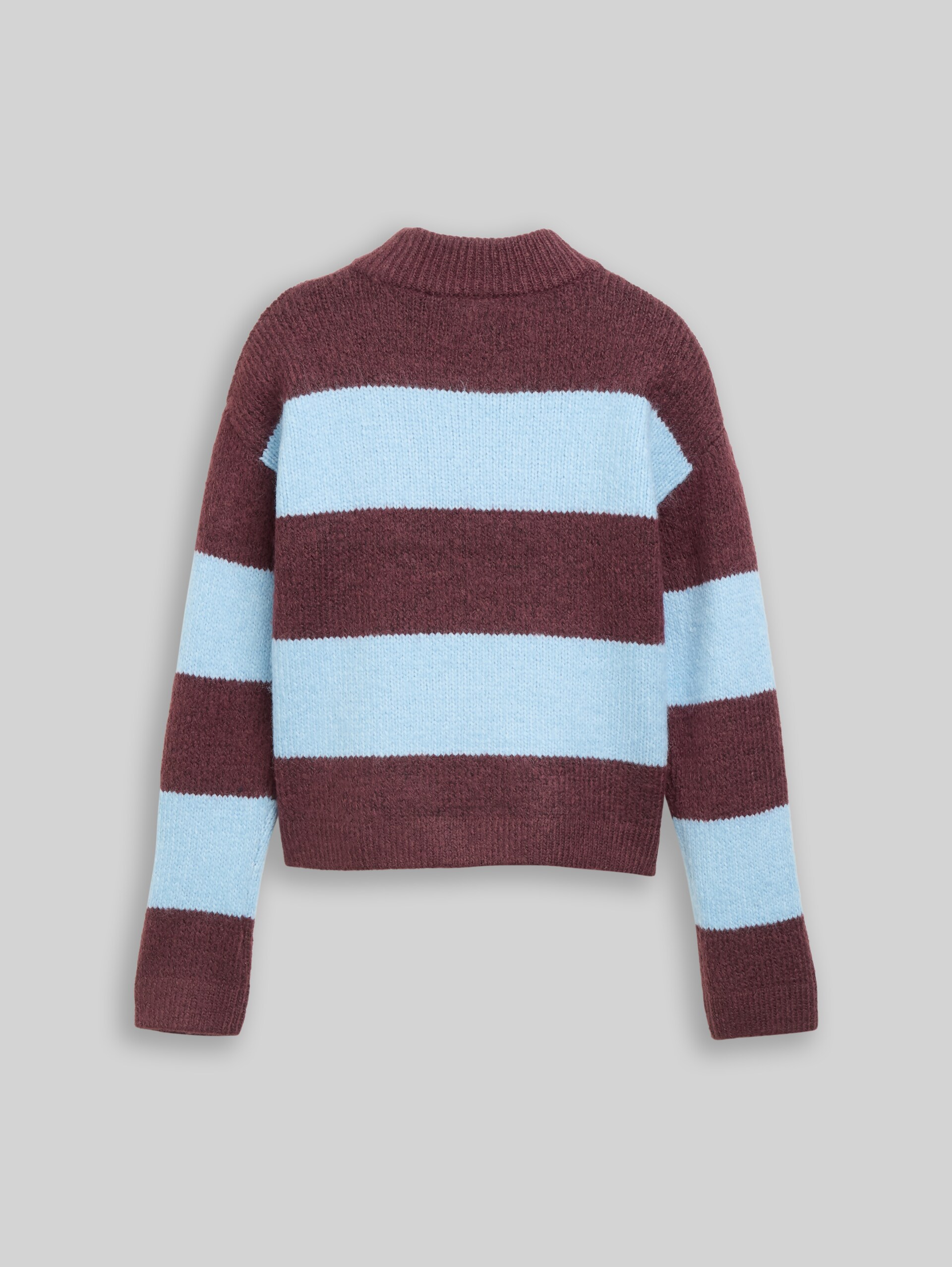 Cropped Strickpullover mit Streifenmuster - pink velvet space dye