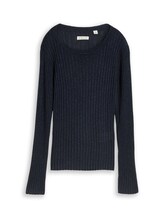 Ausgewählt, Strickpullover mit Glitzer-Effekt von Tom Tailor, blau