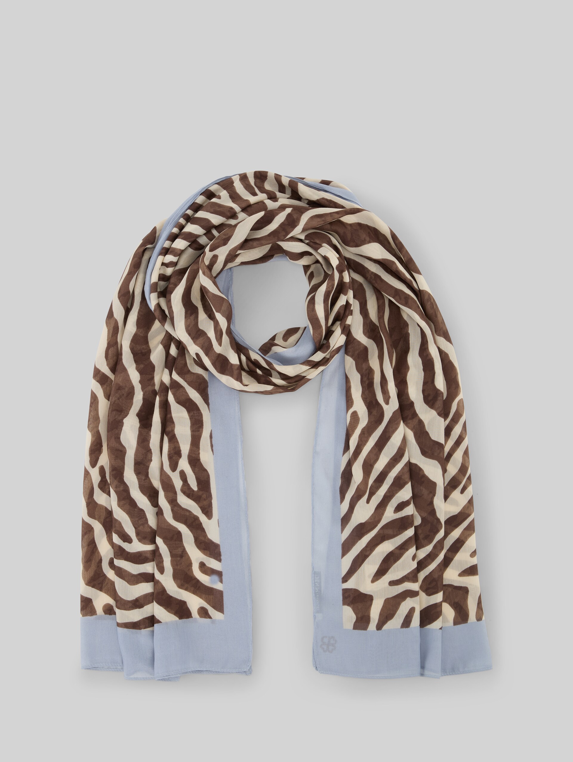 Sjaal met zebraprint - brown beige zebra print - Product vooraanzicht