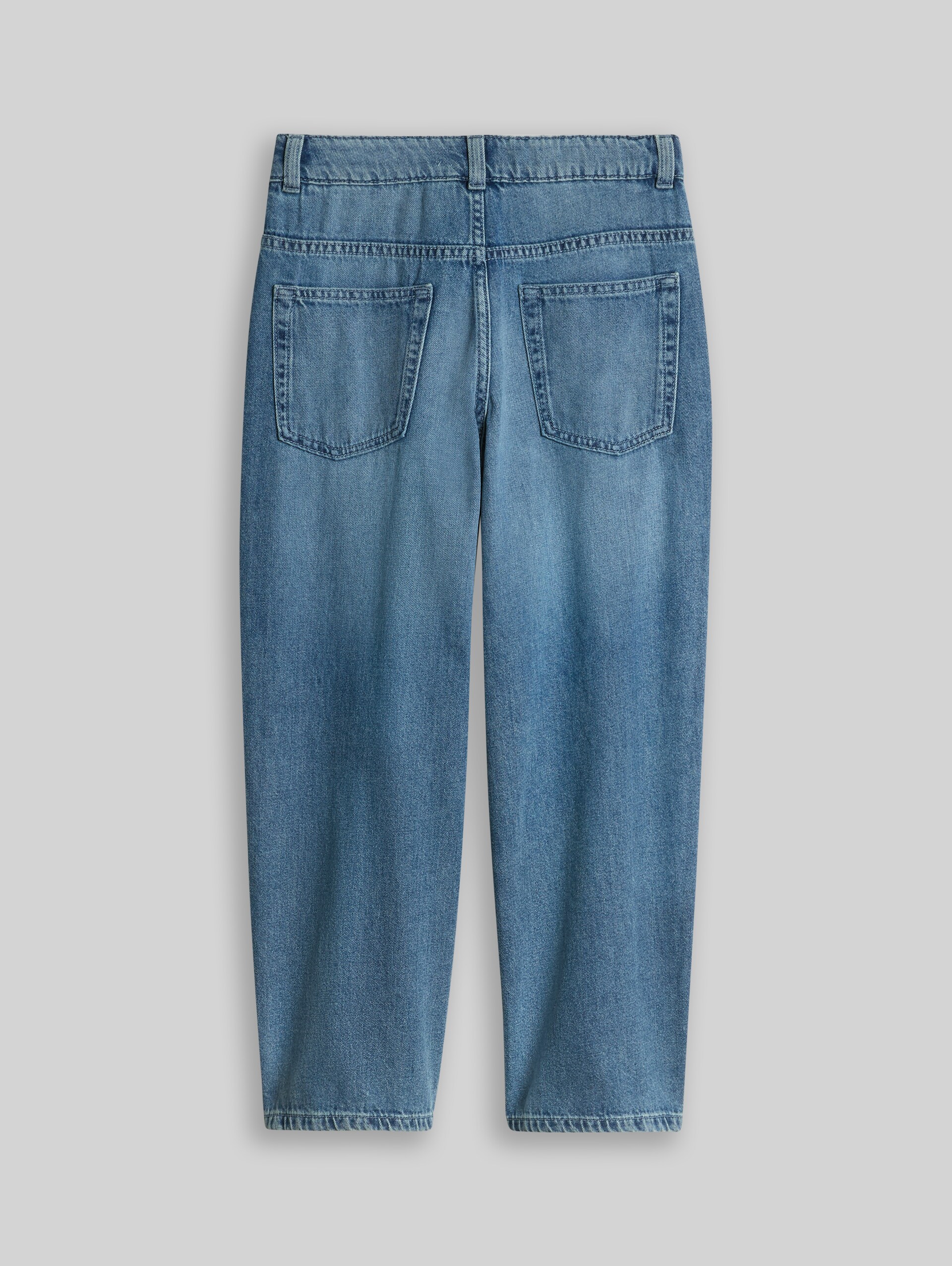 Super baggy fit jeans - mid stone wash denim