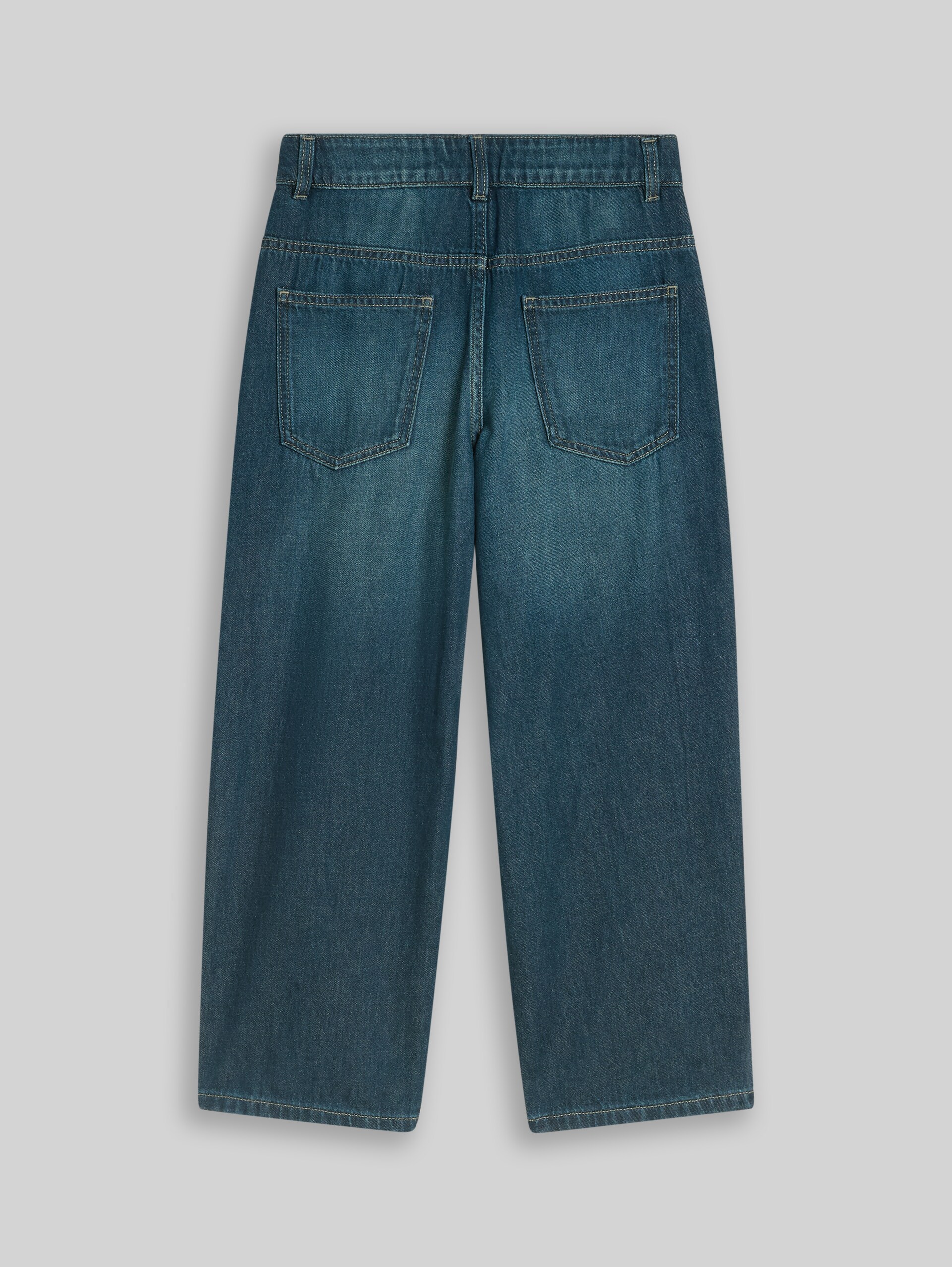 Jean coupe super baggy - dark stone green cast denim
