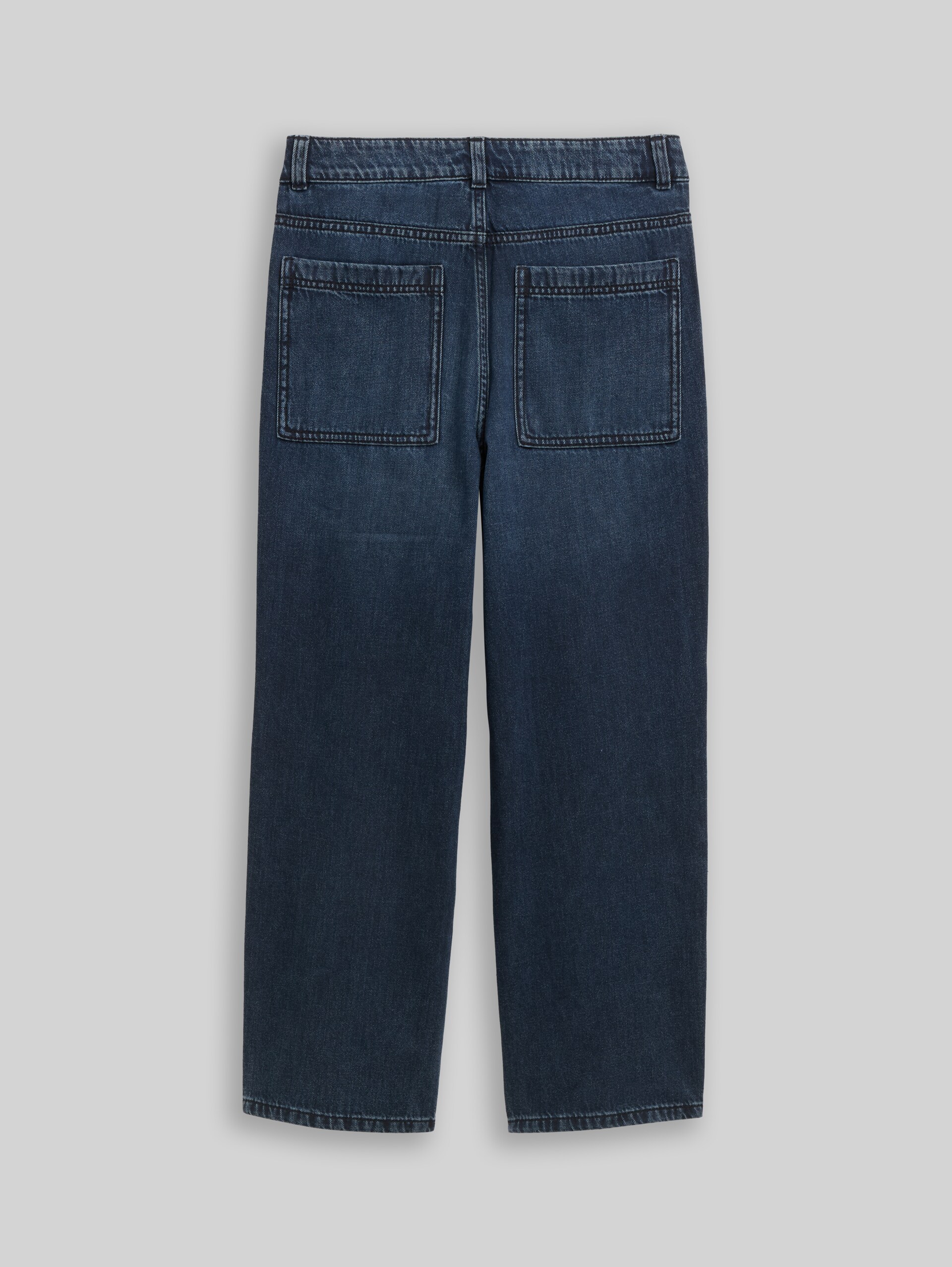 Jean coupe baggy - dark stone blue black denim