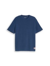 Geselecteerd, T-shirt met wafelstructuur door Tom Tailor, blauw