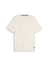 Niet geselecteerd, T-shirt met wafelstructuur door Tom Tailor, bruin