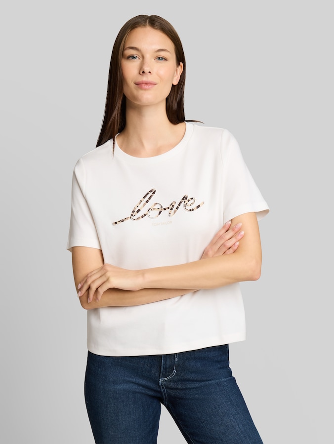 Cotton T-shirt by Women, Whisper White