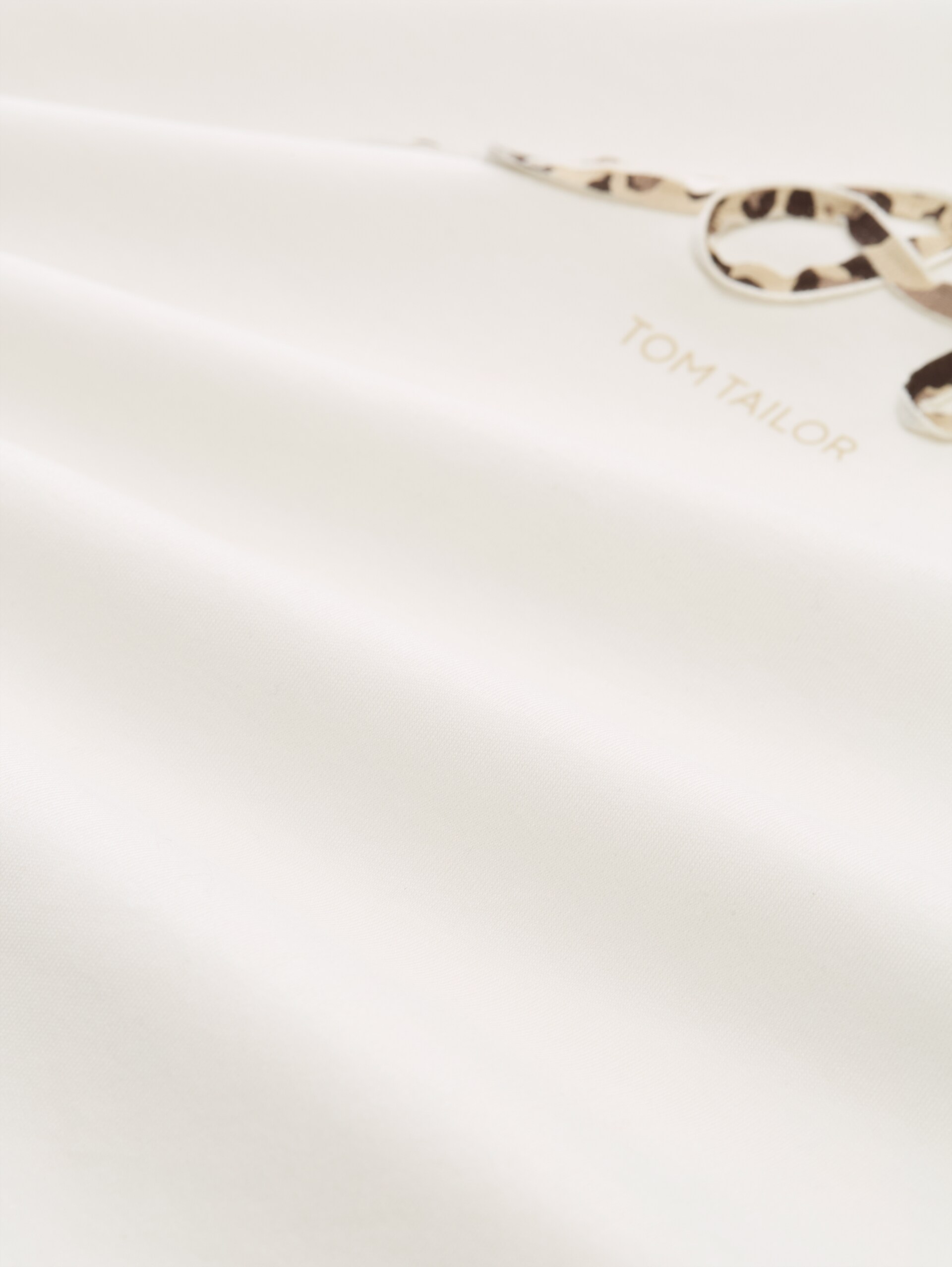 T-Shirt aus Baumwolle - Whisper White - Material-Ansicht
