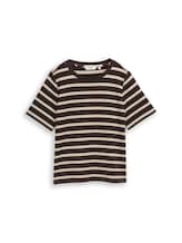 Nicht ausgewählt, T-Shirt aus Baumwolle von Tom Tailor, braun