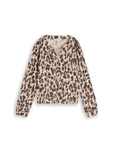 Geselecteerd, Blouse met patroon door Tom Tailor, bruin