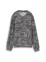 Sélectionné, T-shirt confortable à manches longues et imprimé par Tom Tailor, gris