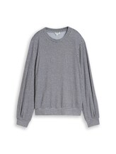 Geselecteerd, Gezellig T-shirt met lange mouwen en patroon door Tom Tailor, blauw