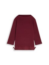 Geselecteerd, Scuba-shirt met lange mouwen in 2-in-1-look door Tom Tailor, rood