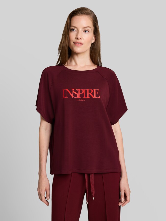 Scuba T-shirt met opschrift door Women, Preppy Plum