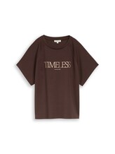 Nicht ausgewählt, Scuba T-Shirt mit Schriftzug von Tom Tailor, braun