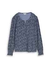 Nicht ausgewählt, Blusenshirt mit Blumenmuster von Tom Tailor, blau