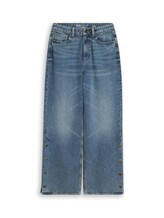 Sélectionné, Jean TTLINOUS WIDE avec détails boutonnés par Tom Tailor, bleu