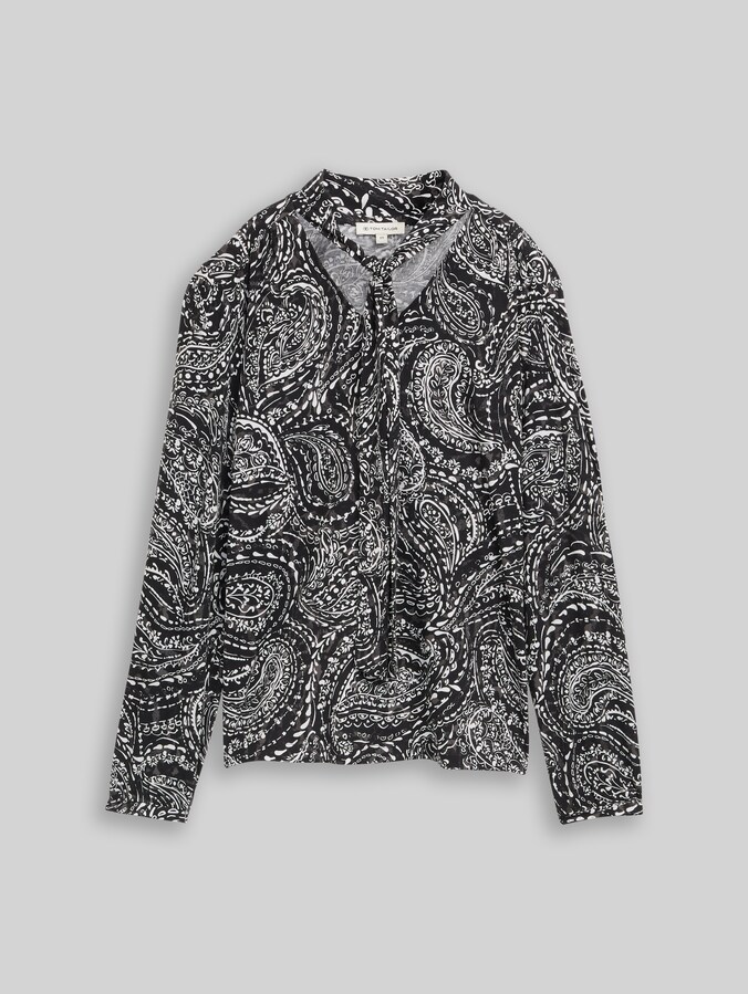 Blusenshirt mit Paisley-Muster von Women, black paisley