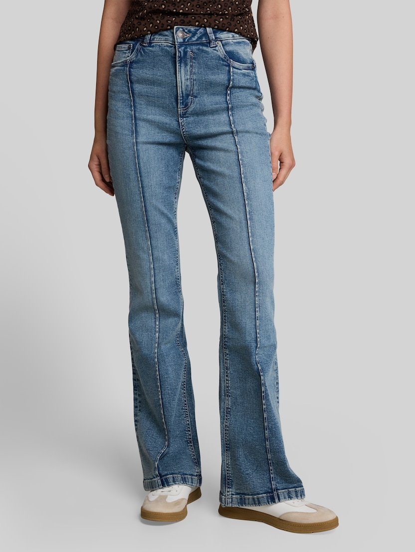 TTAVA flared jeans in vintage-look door Denim Female, vintage used dark stone blue