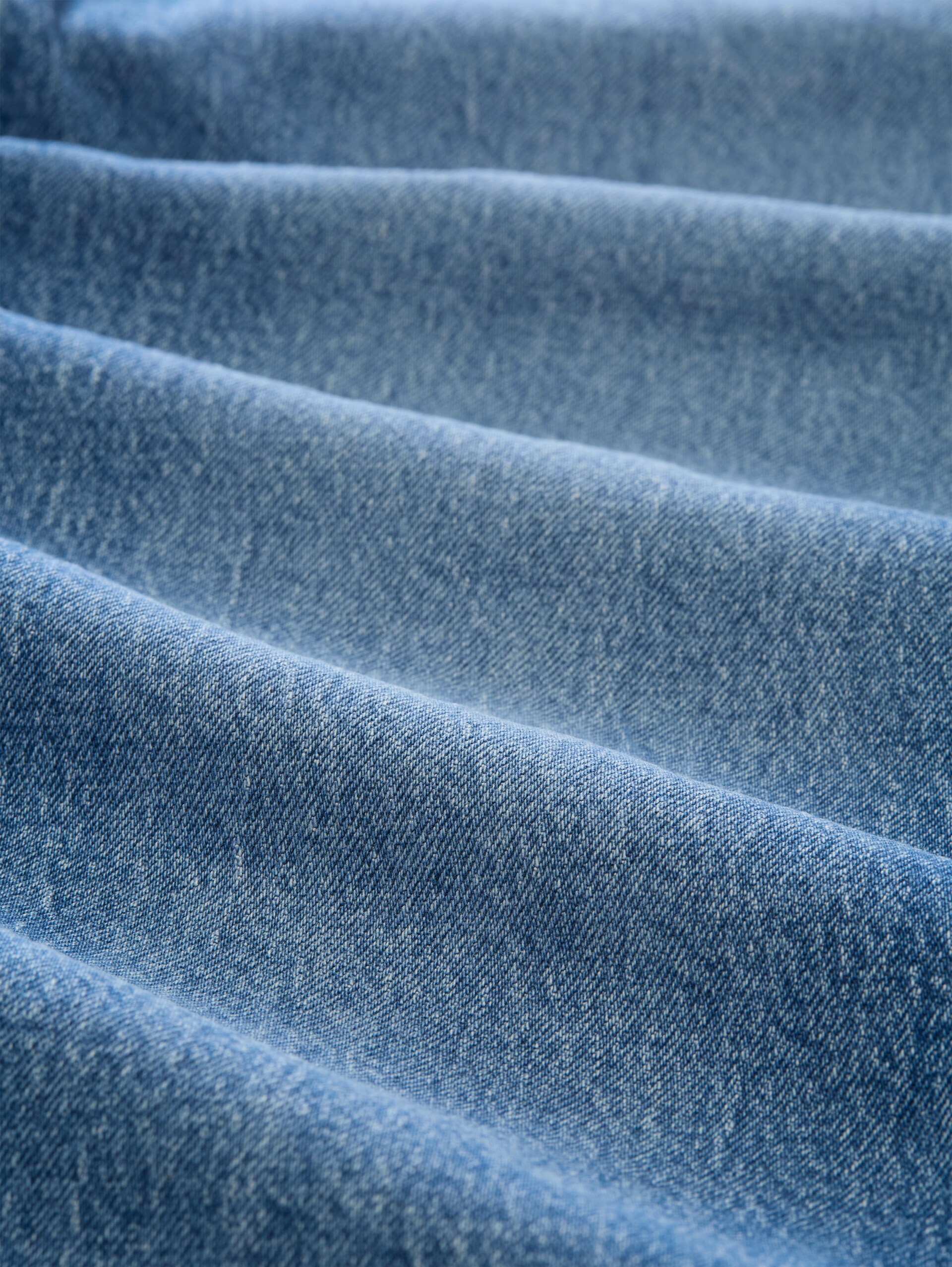 Jean TTELLA STRAIGHT stretch - Used Mid Stone Blue Denim - Vue de la matière