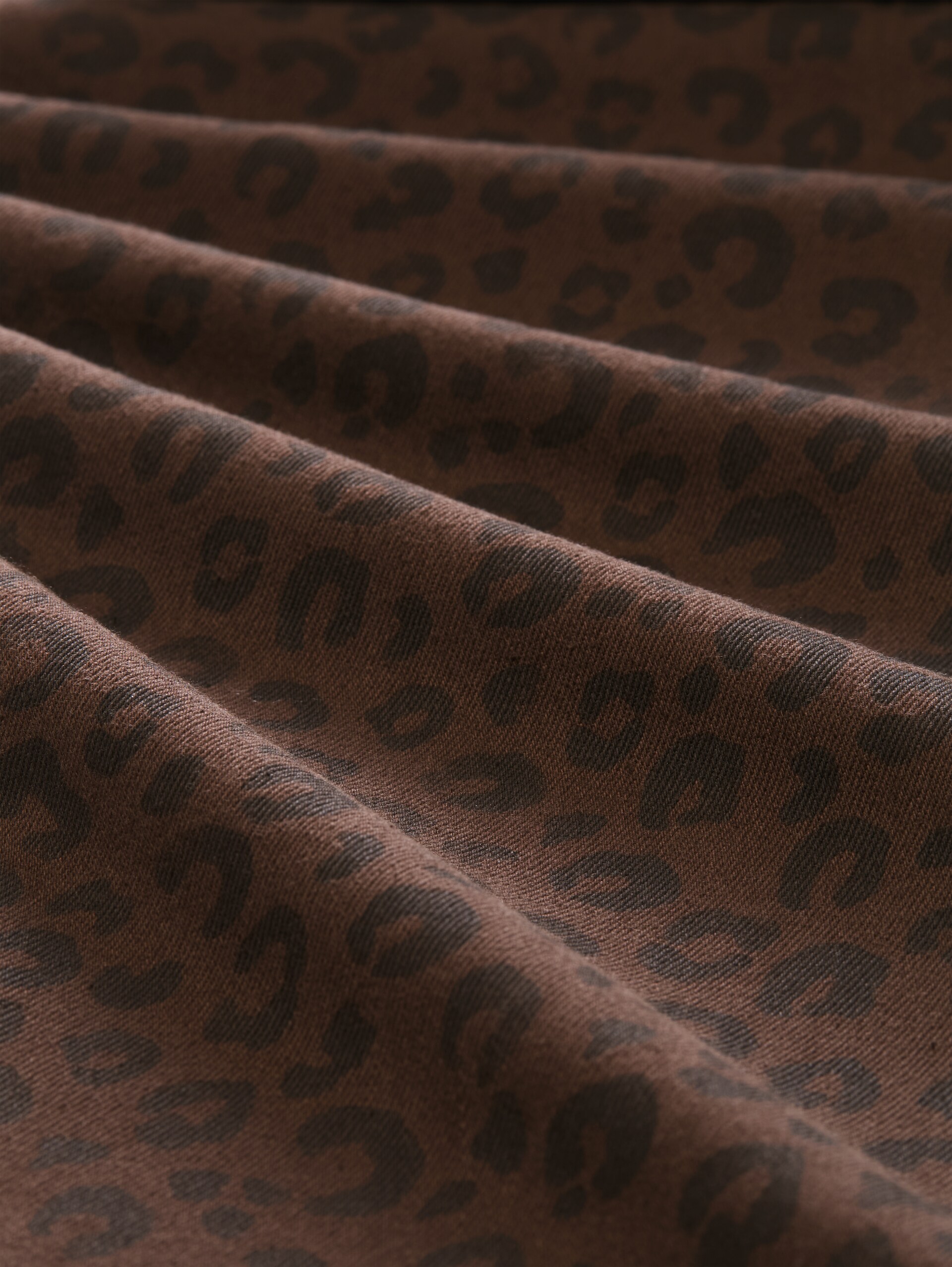 Übergangsjacke mit Leo-Print - brown black leo