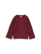 Ausgewählt, Loose Fit Sweatshirt mit 7/8-Arm von Tom Tailor, rot