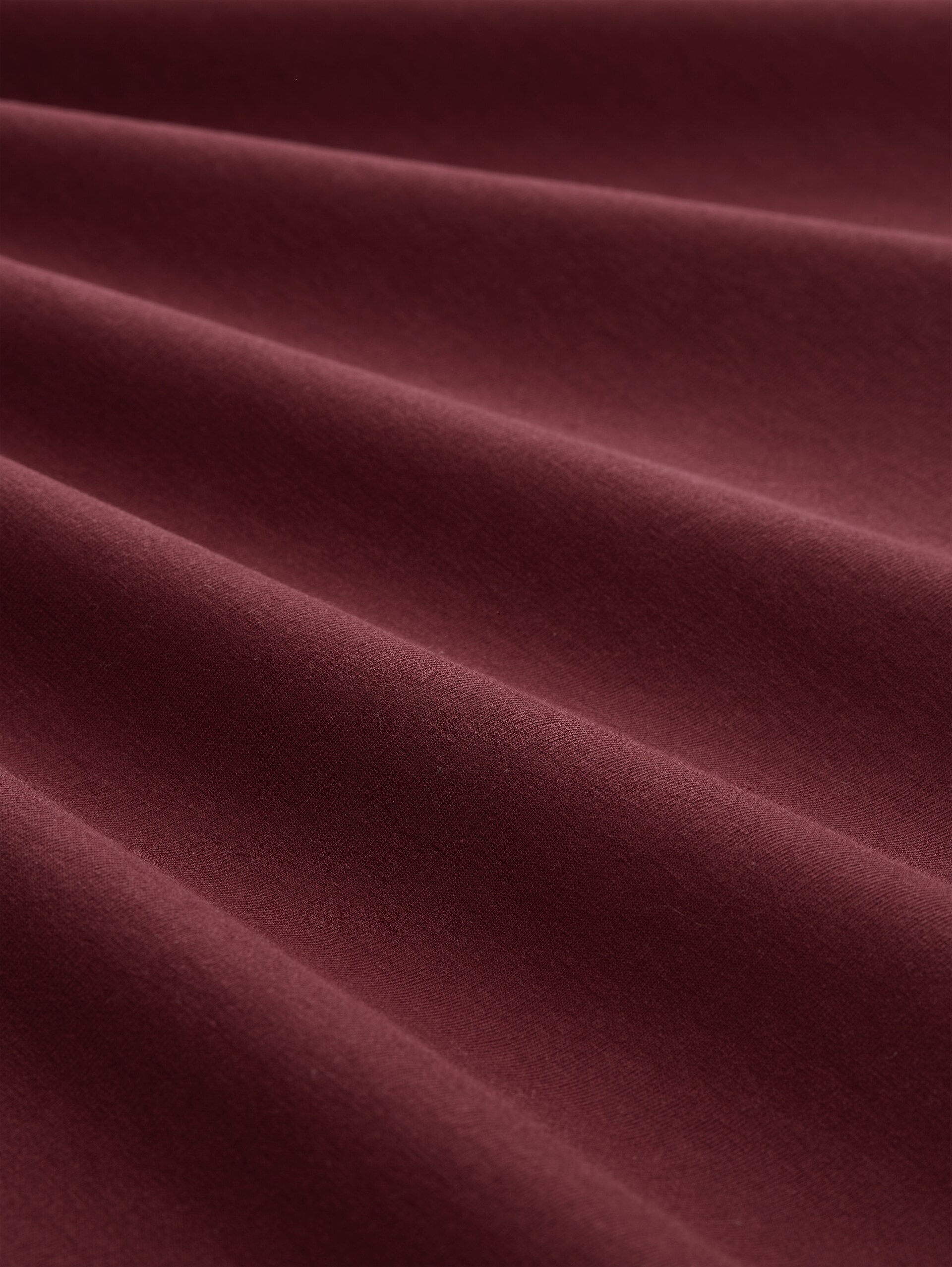 Loose Fit Sweatshirt mit 7/8-Arm - Preppy Plum - Material-Ansicht