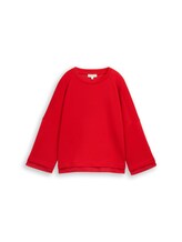 Nicht ausgewählt, Loose Fit Sweatshirt mit 7/8-Arm von Tom Tailor, rot