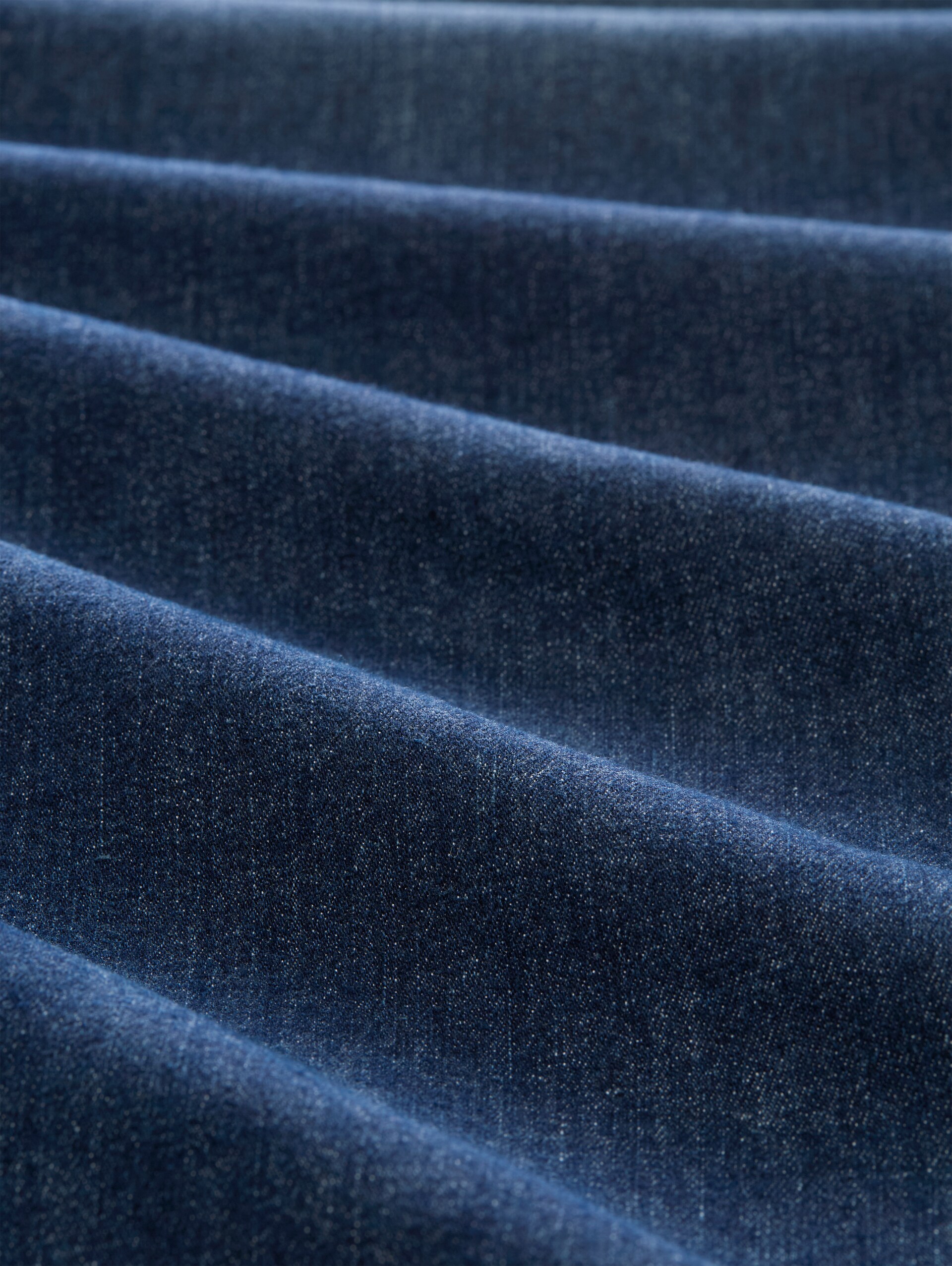 TTEMILY WIDE jeans with tie belt - Used Dark Stone Blue Denim - Material view