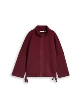 Ausgewählt, Boxy Fit Scuba Sweatjacke mit Taschen von Tom Tailor, rot