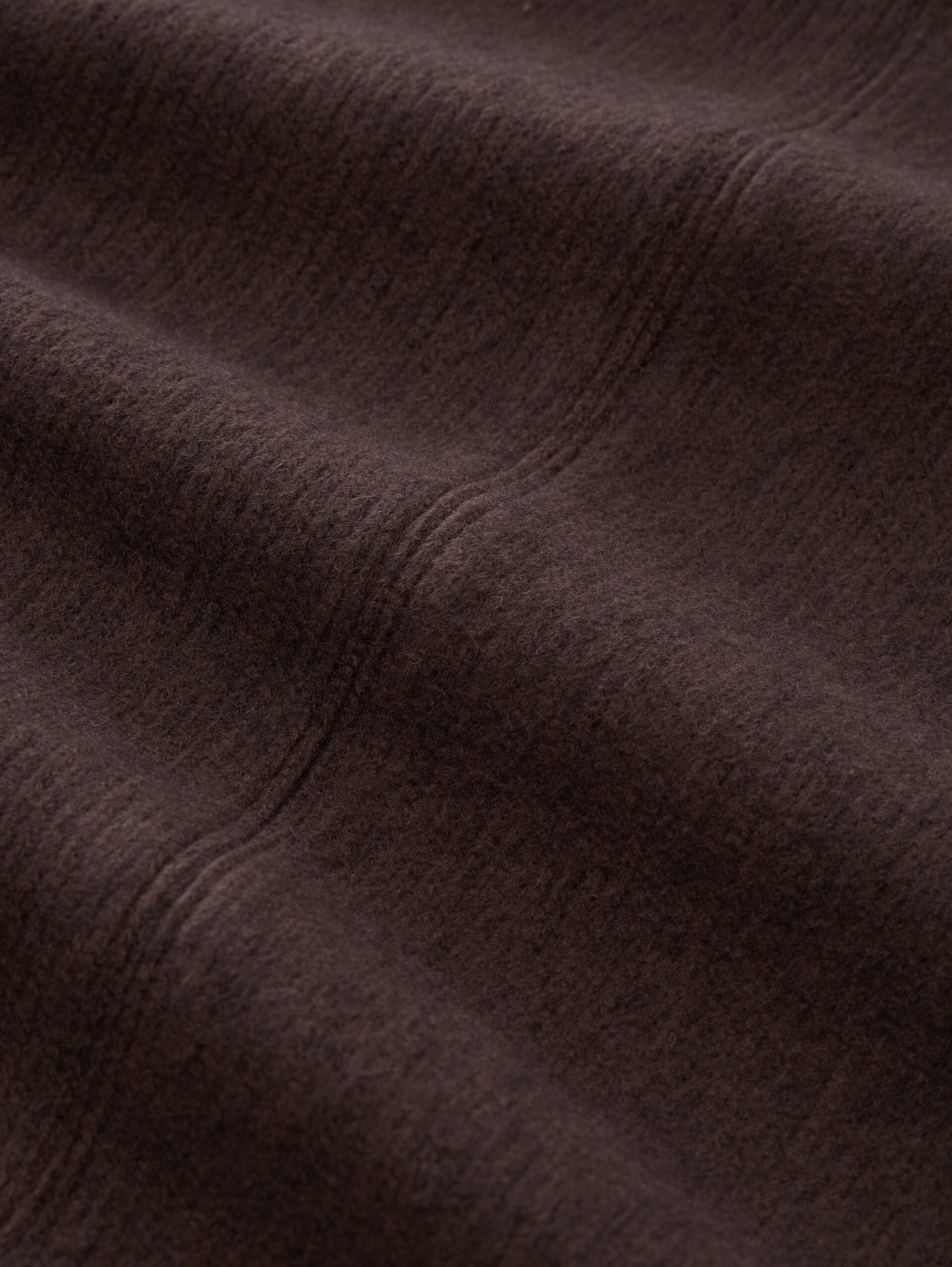 Cosy Sweatshirt min Melange-Optik - java dark brown melange - Material-Ansicht