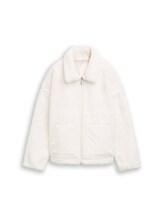 Ausgewählt, Loose Fit Fake-Fur Jacke von Tom Tailor, weiß