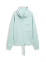 Geselecteerd, Scuba-sweatshirt met watervalkraag door Tom Tailor, groen