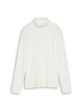 Niet geselecteerd, Basic shirt met col door Tom Tailor, wit