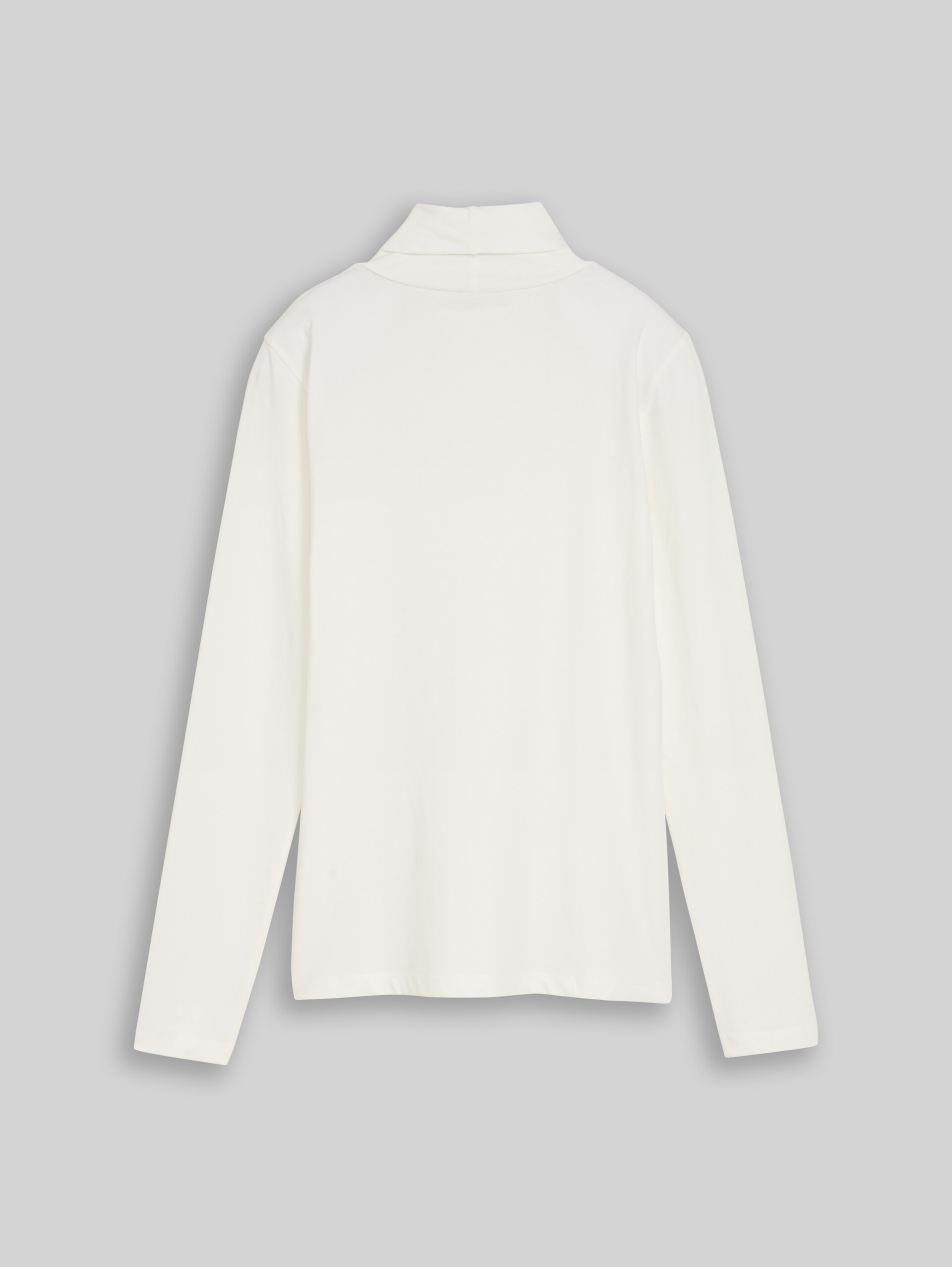 Basic shirt met col - Whisper White - Materiaalweergave