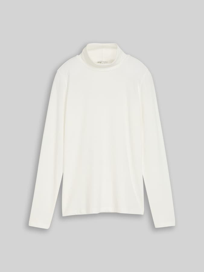 Basic Rollkragenshirt von Women, Whisper White