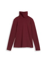 Geselecteerd, Basic shirt met col door Tom Tailor, rood