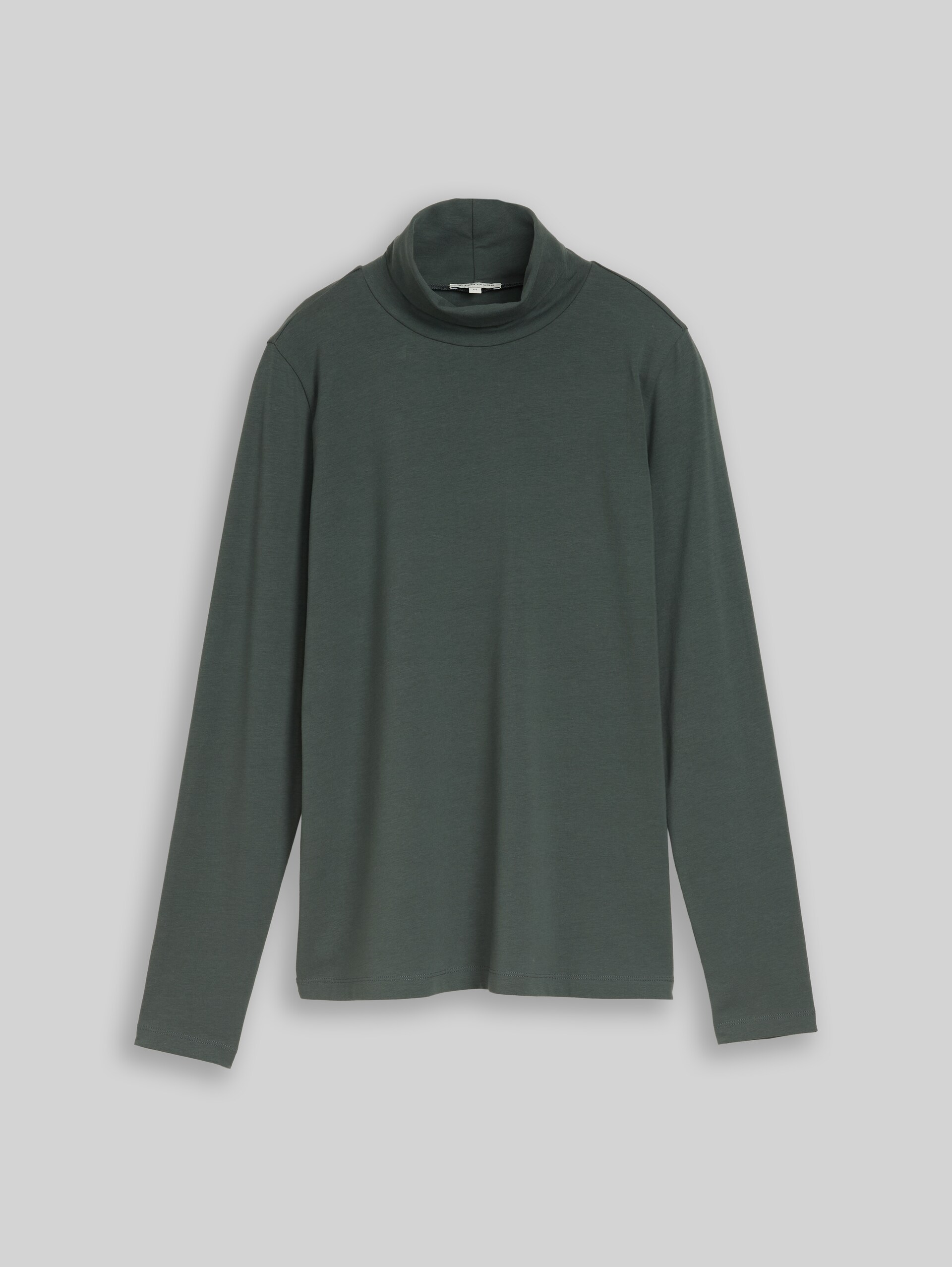 Basic Rollkragenshirt - Darkest Olive - Vorder-Produkt-Ansicht