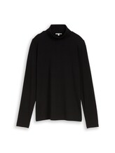 Ausgewählt, Basic Rollkragenshirt von Tom Tailor, schwarz