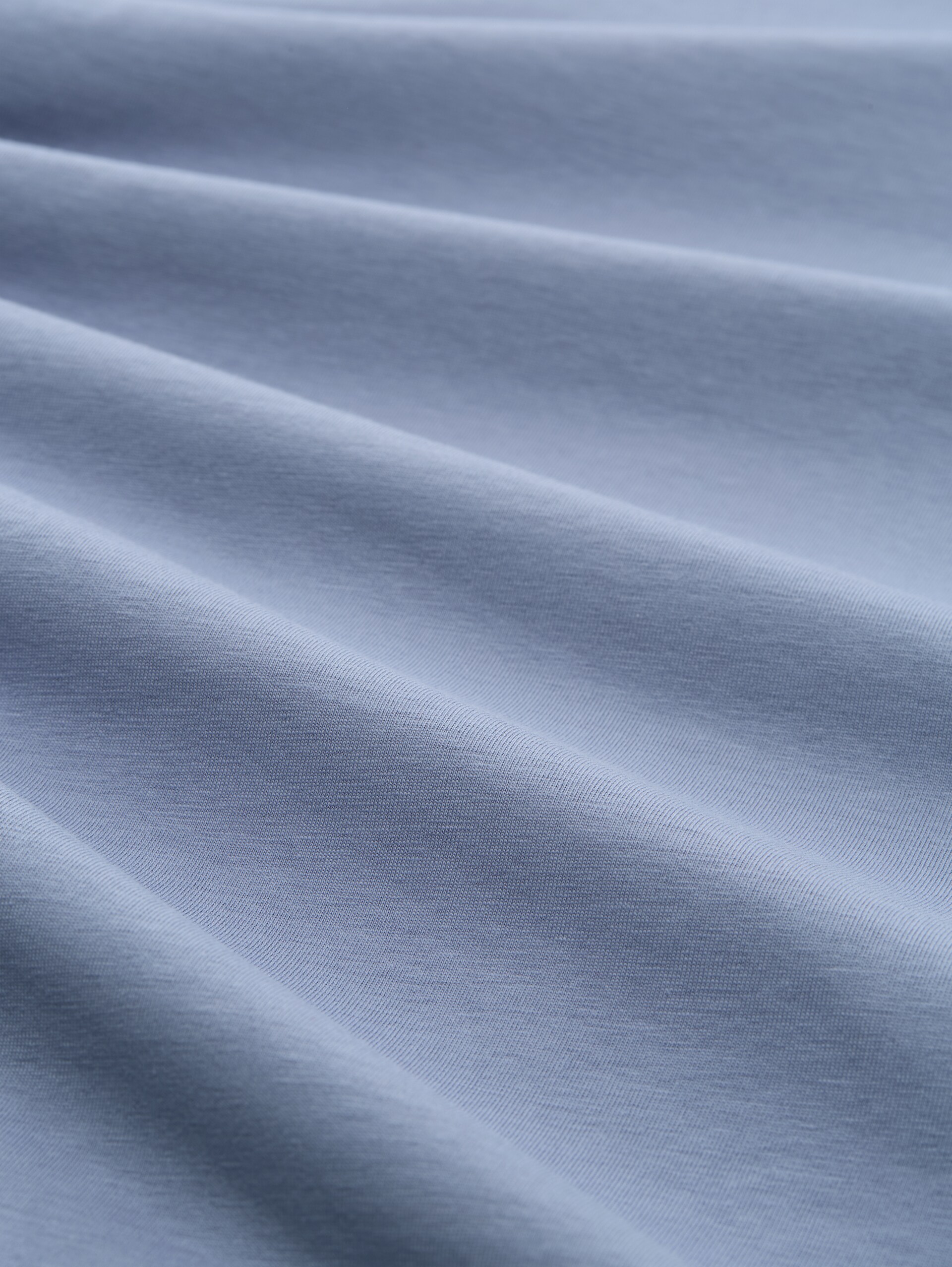 Basic shirt met col - fern blue - Materiaalweergave